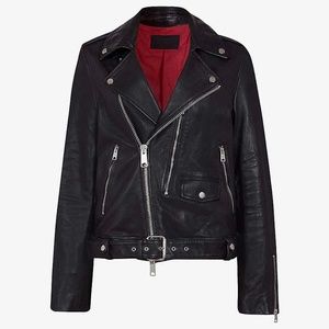 NWT All saints Dren Leather jacket RRP $599 Allsaints NWT size- Medium